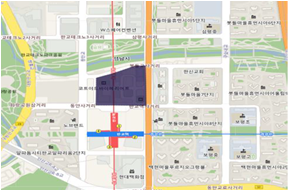 판교역로 상권위치 지도